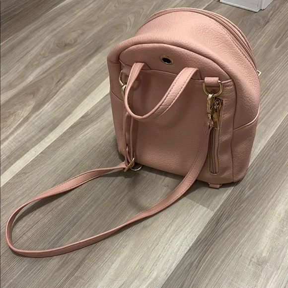 Pink Leather Backpack - Picture 2 of 6
